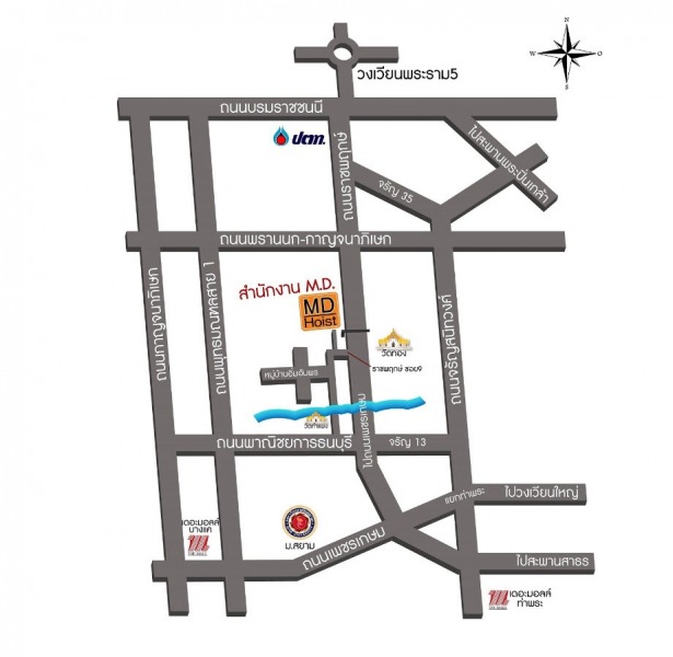 Photo map - รับติดตั้งเครนไฟฟ้า - เอ็มดี เจริญผล รอกไฟฟ้า