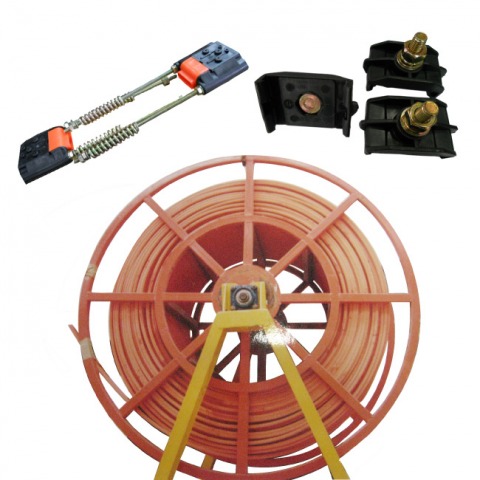 อุปกรณ์เครนไฟฟ้า สายไฮโทรรีล + ตัวดึงสาย + ตัวจับ + ซองถ่าน